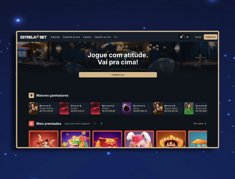 Página inicial do site