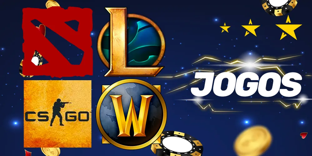Tipos de jogos de eSports para apostas